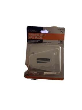 2-Pk) Everbilt Fixed Rod Shelf Wall Bracket 1005862679 -